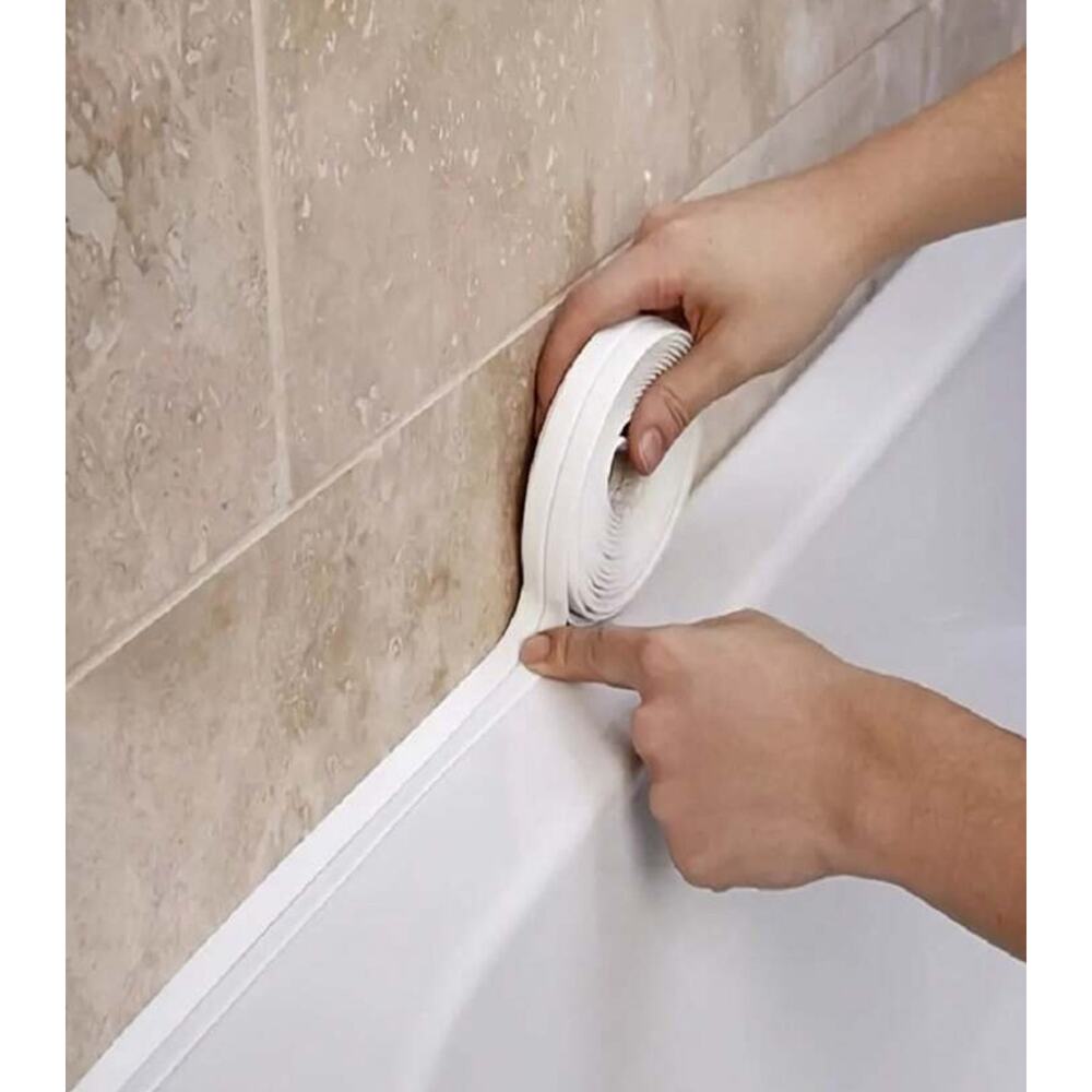 Waterproof Caulk Tape For Kitchen/Bathroom/Tub/Tile Seam 3 Pack 5.5ft x 1.4"